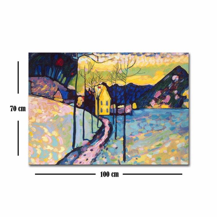 Wallity Paisaje invernal de Kandinsky - Lienzo decorativo 70 x 100 cm Wallity Paisaje invernal de Kandinsky - Lienzo decorativo 70 x 100 cm